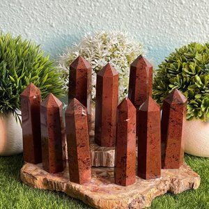 3 ~ 4 inch Mahogany Obsidian Point Obelisk Gemstone Crystal Tower Decoration